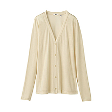 WOMEN Silk Long Sleeve Cardigan