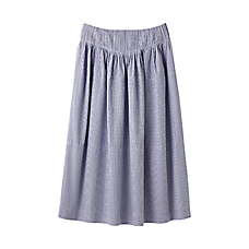 WOMEN Pleated Long Skirt B