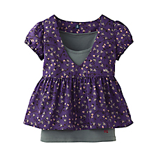 GIRLS UU Printed Cap Sleeve Tunic