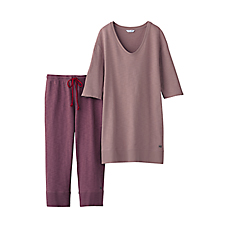 WOMEN UU Lounge Set(Half Sleeve)A+
