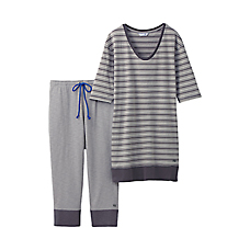 WOMEN UU Lounge Set(Half Sleeve)B+