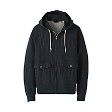 MEN UU Printed Sweat Full Zip Hoodie