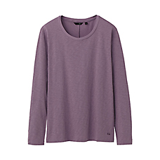 MEN UU Light Cotton Crew Neck Long Sleeve T Shirt