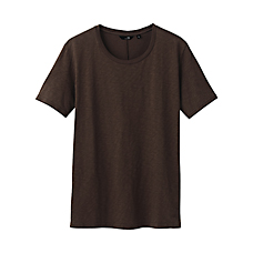 MEN UU Light Cotton Crew Neck Short Sleeve T Shirt