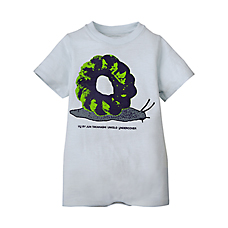 BABIES UU Printed Short Sleeve Romper B+E