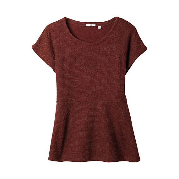 Uniqlo WOMEN PEPLUM SHORT SLEEVE TUNIC | Sweater Weather