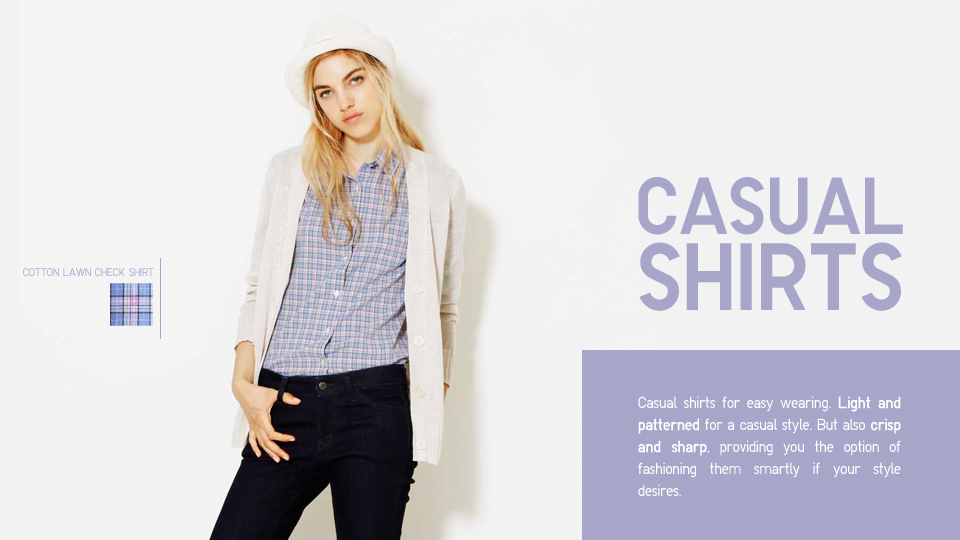 Women's casual shirts