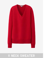 WOMEN'S V NECK SWEATER