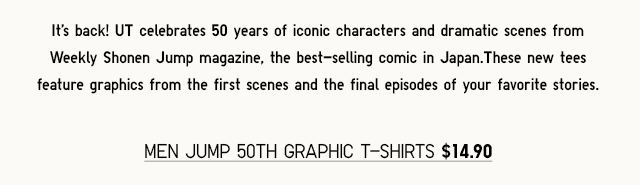 JUMP 50TH ANNIVERSARY - SHOP NOW