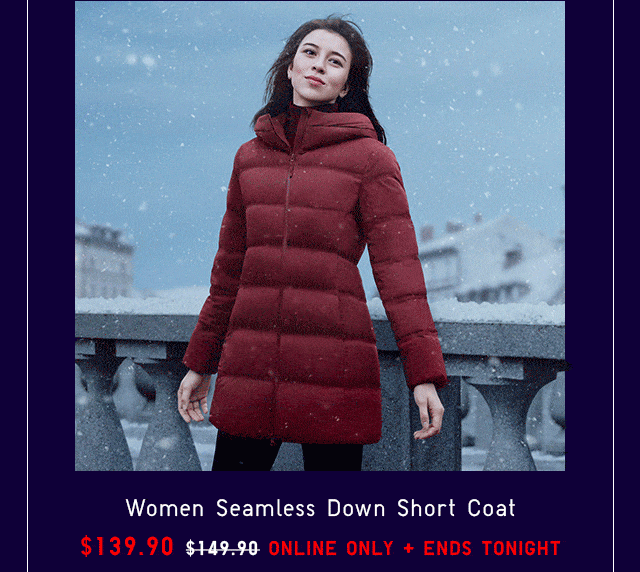 $10 OFF SEAMLESS DOWN SELECT STYLES