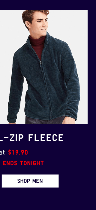 $10 OFF FULL-ZIP FLEECE - SHOP MEN