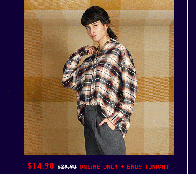 $14.90 FLANNEL LOWEST PRICE OF THE SEASON!