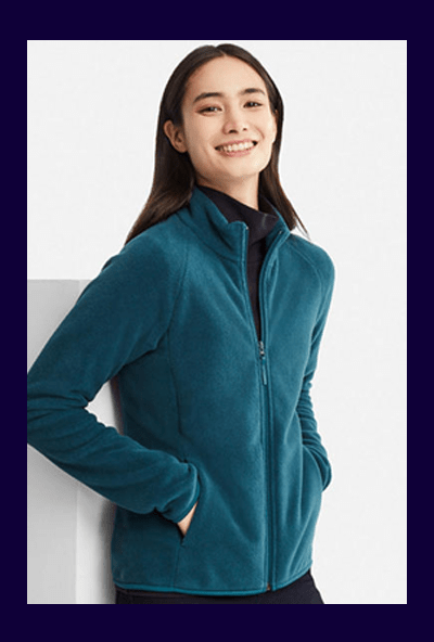 WOMEN FLEECE FULL-ZIP JACKET $19.90