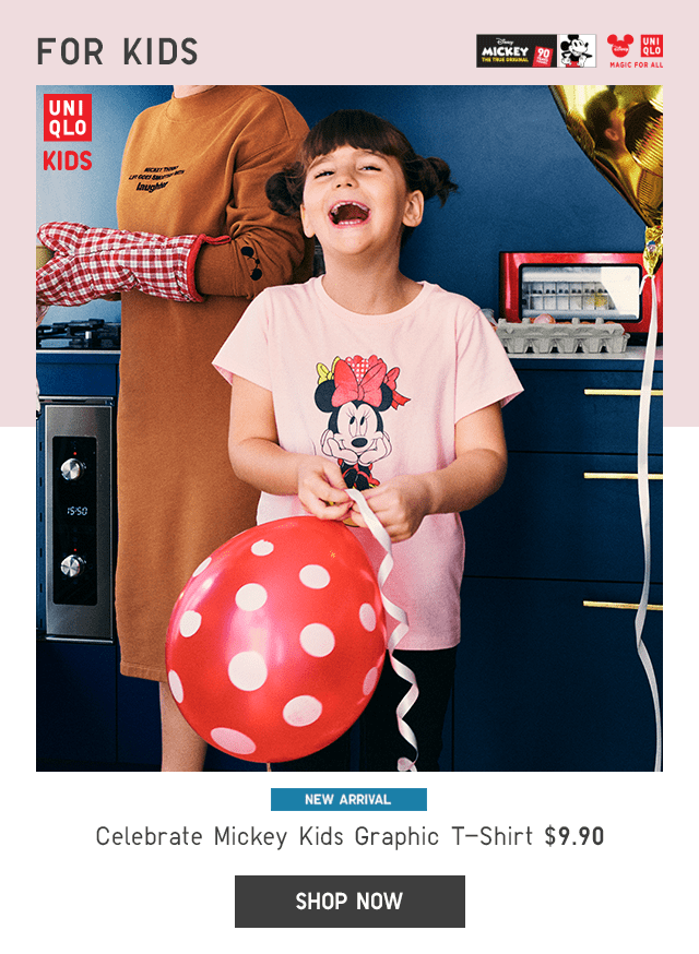 CELEBRATE MICKEY KIDS GRAPHIC T-SHIRT $9.90 - SHOP NOW