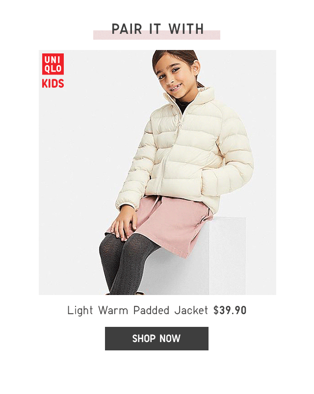 LIGHT WARM PADDED JACKET $29.90 - SHOP NOW