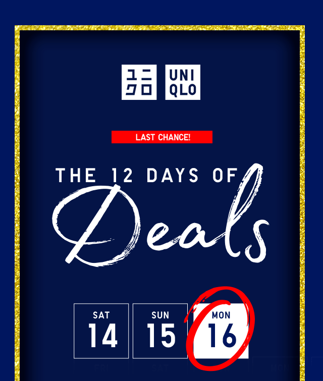 HEADER - THE 12 DAYS OF DEALS, SATURDAY 14