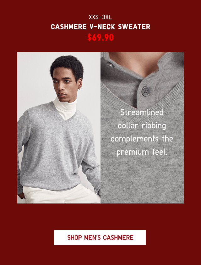 BODY6 - MEN CASHMERE V-NECK SWEATER