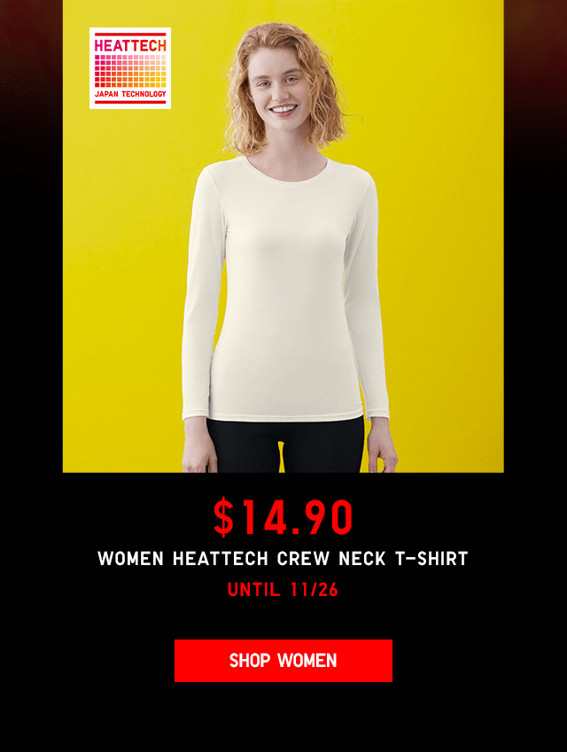 PDP4 - WOMEN HEATTECH CREW NECK T-SHIRT