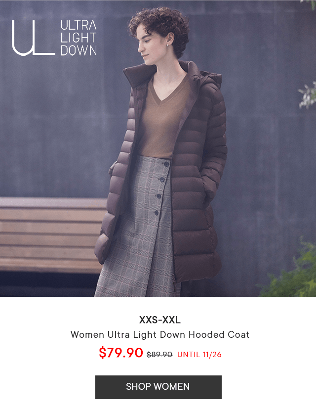 PDP7 - WOMEN ULTRA LIGHT DOWN HOODED COAT