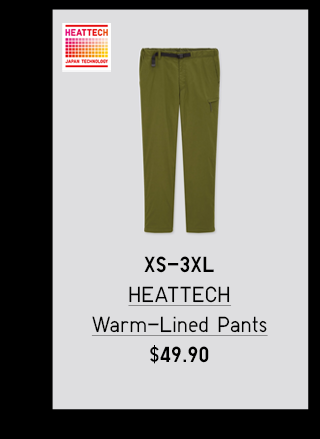 BODY2 PDP6 - MEN HEATTECH WARM-LINED PANTS