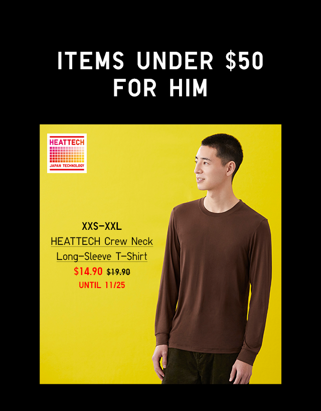 BODY2 PDP1 - MEN HEATTECH CREW NECK LONG-SLEEVE T-SHIRT