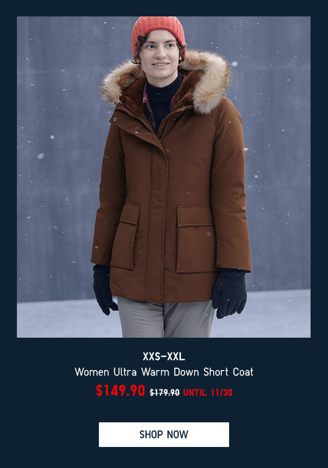 PDP2 - WOMEN ULTRA WARM DOWN SHORT COAT