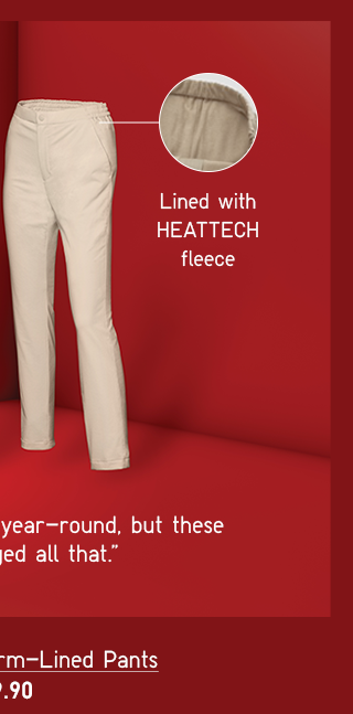 BODY1 PDP7 - WOMEN HEATTECH WARM-LINED PANTS