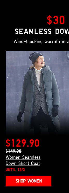 BODY3 PDP1 - WOMEN SEAMLESS DOWN SHORT COAT