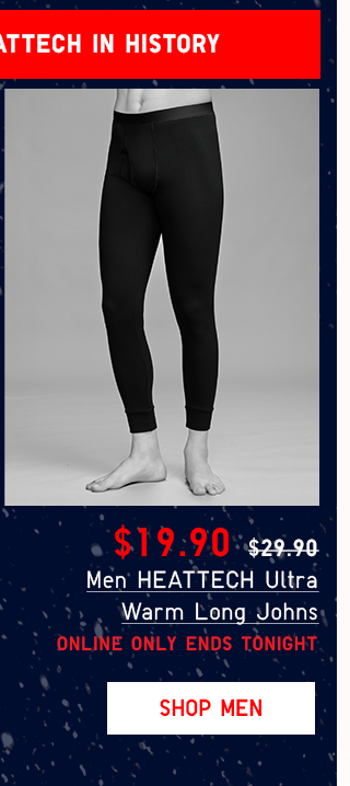 PDP4 - MEN HEATTECH ULTRA WARM LONG JOHNS