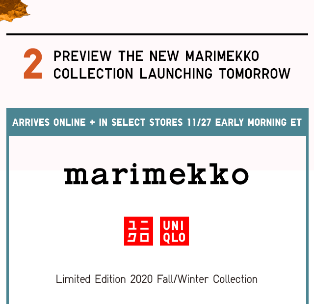 SUB2 - PREVIEW THE NEW MARIMEKKO COLLECTION
