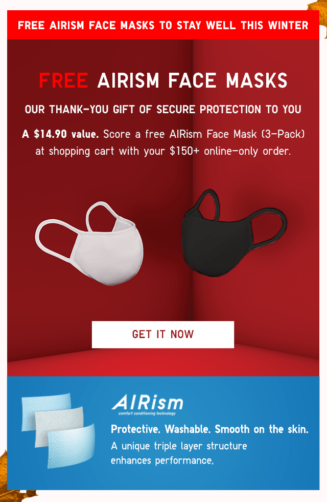 GWP - FREE AIRISM FACE MASK