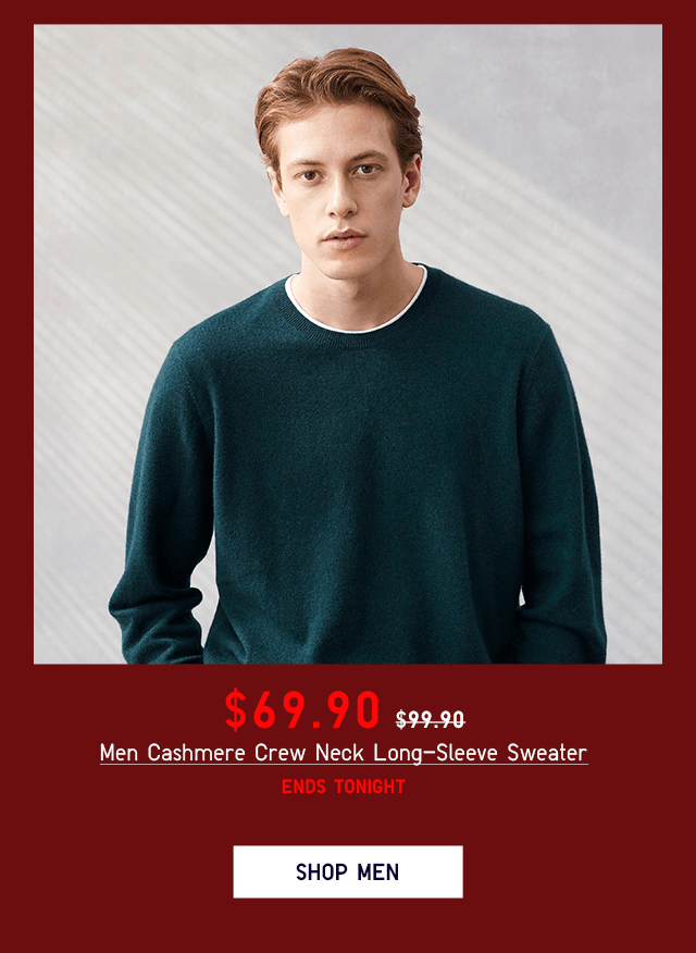 PDP6 - MEN CASHMERE CREW NECK LONG-SLEEVE SWEATER