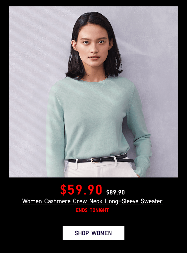 PDP3 - WOMEN CASHMERE CREW NECK LONG-SLEEVE SWEATER