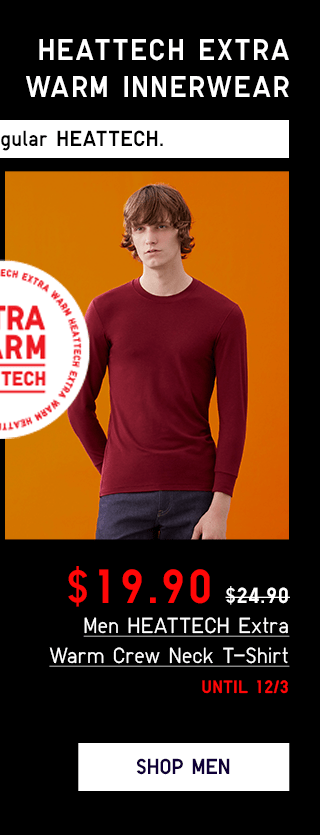 PDP6 - MEN HEATTECH EXTRA WARM CREW NECK T-SHIRT