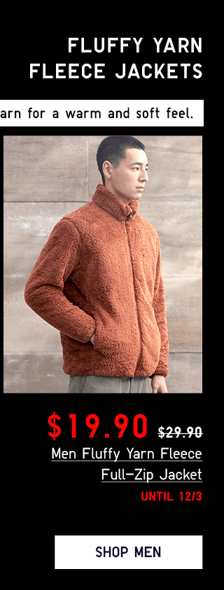 PDP8 - MEN FLUFFY YARN FLEECE FULL-ZIP JACKET