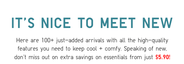 SUBHEADER - NEW IN TOWN