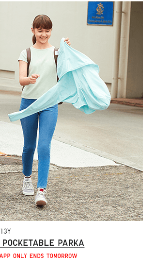 PDP6 - KIDS UV PROTECTION POCKETABLE PARKA