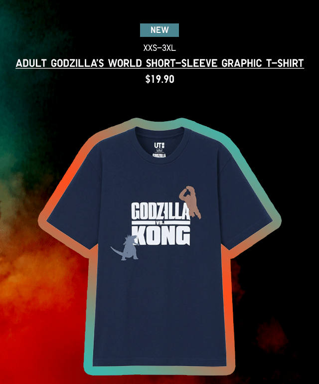 PDP1 - ADULT GODZILLA’S WORLD SHORT-SLEEVE GRAPHIC T-SHIRT