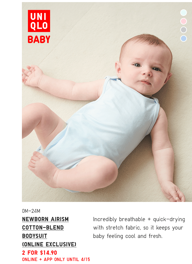 PDP7 - NEWBORN AIRISM COTTON-BLEND BODYSUIT