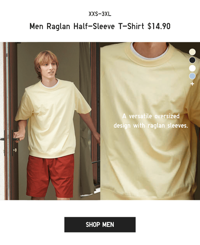 PDP3 - MEN RAGLAN HALF-SLEEVE T-SHIRT