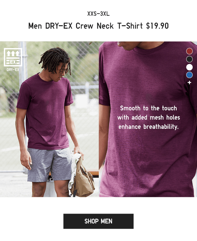 PDP6 - MEN DRY-EX CREW NECK T-SHIRT