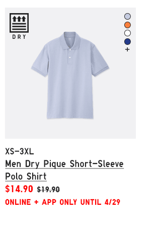 PDP2 - MEN DRY PIQUE SHORT-SLEEVE POLO SHIRT