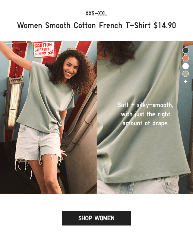 PDP1 - WOMEN SMOOTH COTTON FRENCH T-SHIRT