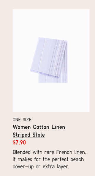 PDP8 - WOMEN COTTON LINEN STOLE