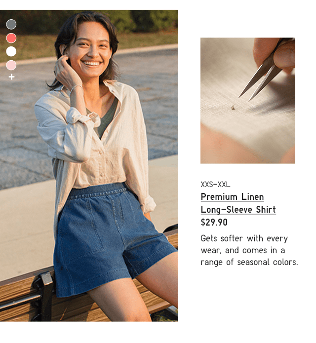PDP2 - WOMEN PREMIUM LINEN LONG-SLEEVE SHIRT