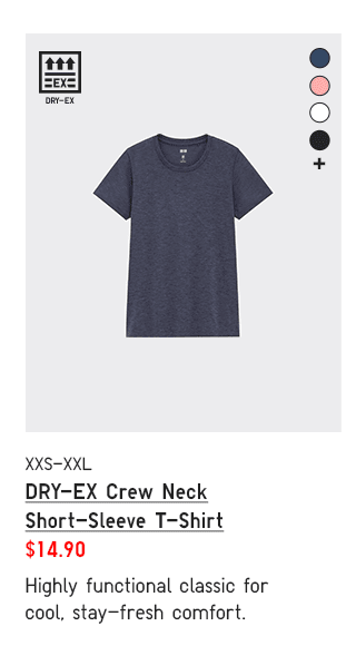 PDP1 - WOMEN DRY-EX CREW NECK SHORT-SLEEVE T-SHIRT