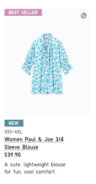 PDP8 - WOMEN PAUL & JOE 3/4 SLEEVE BLOUSE