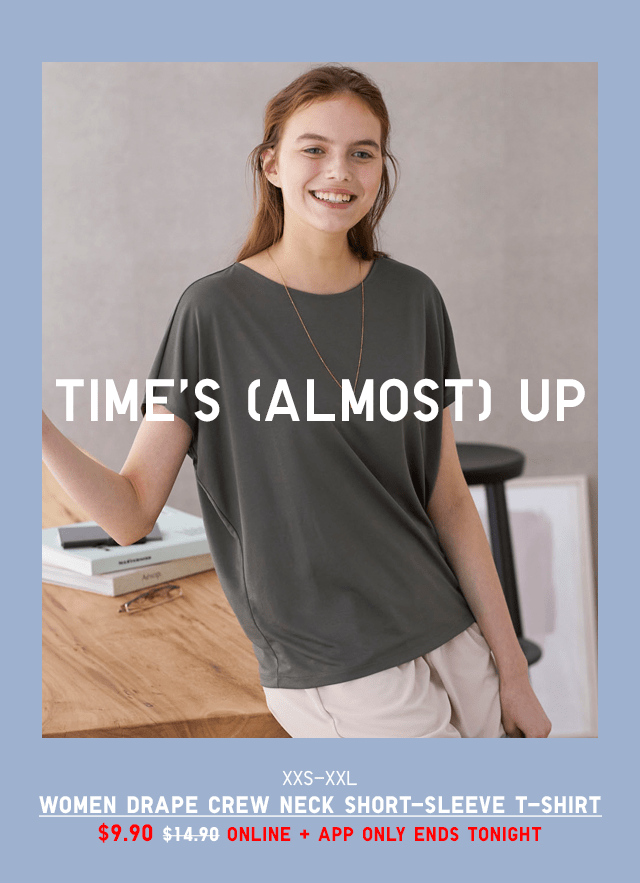 HERO - WOMEN DRAPE CREW NECK SHORT-SLEEVE T-SHIRT
