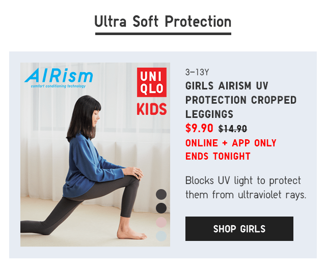 PDP5 - GIRLS AIRISM UV PROTECTION CROPPED LEGGINGS