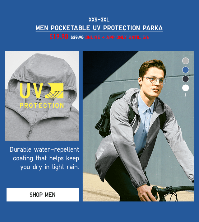 PDP4 - MEN POCKETABLE UV PROTECTION PARKA